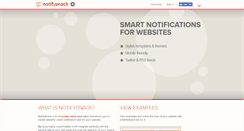 Desktop Screenshot of notifysnack.com